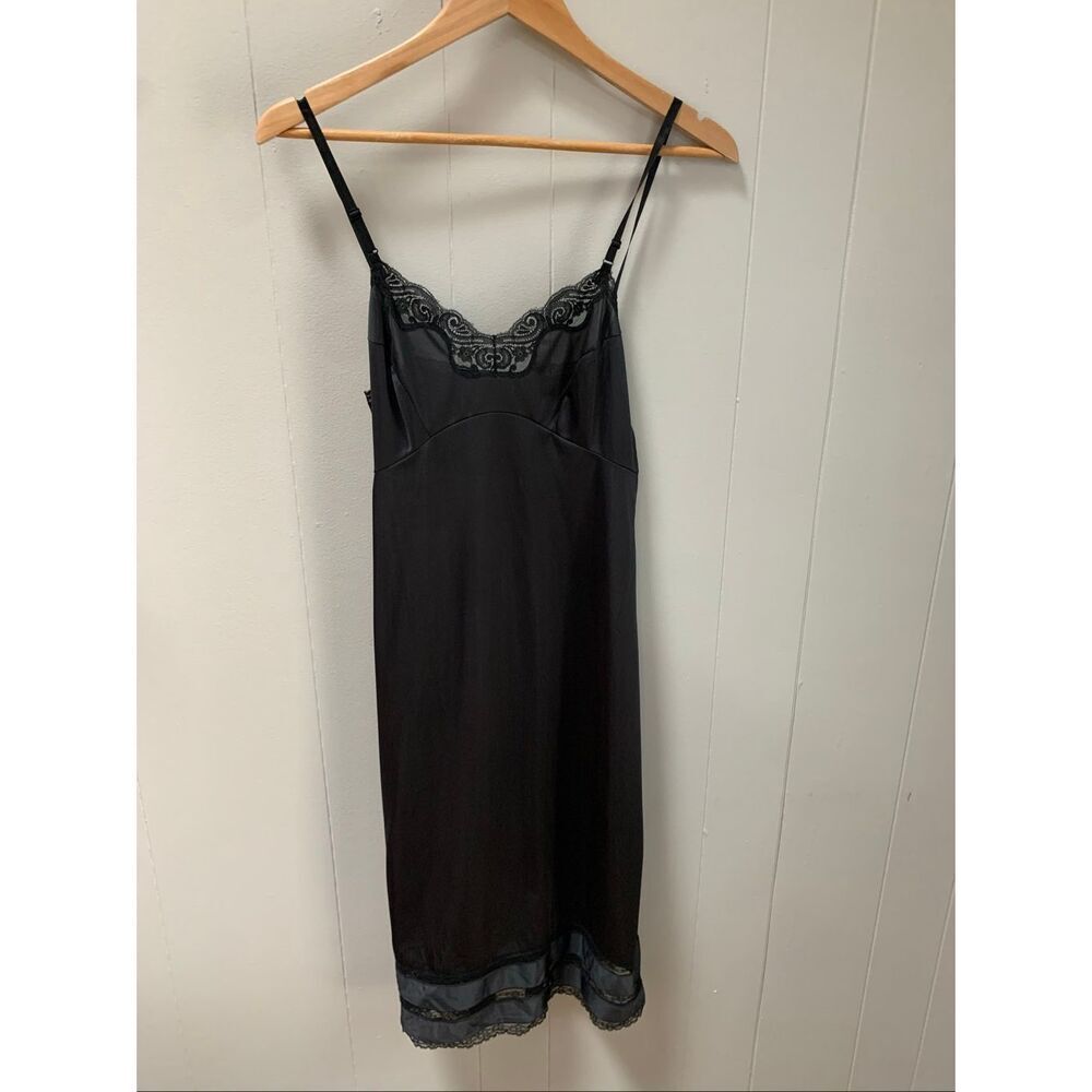 Vintage Adonna For JCPenny  Black with Lace Slip